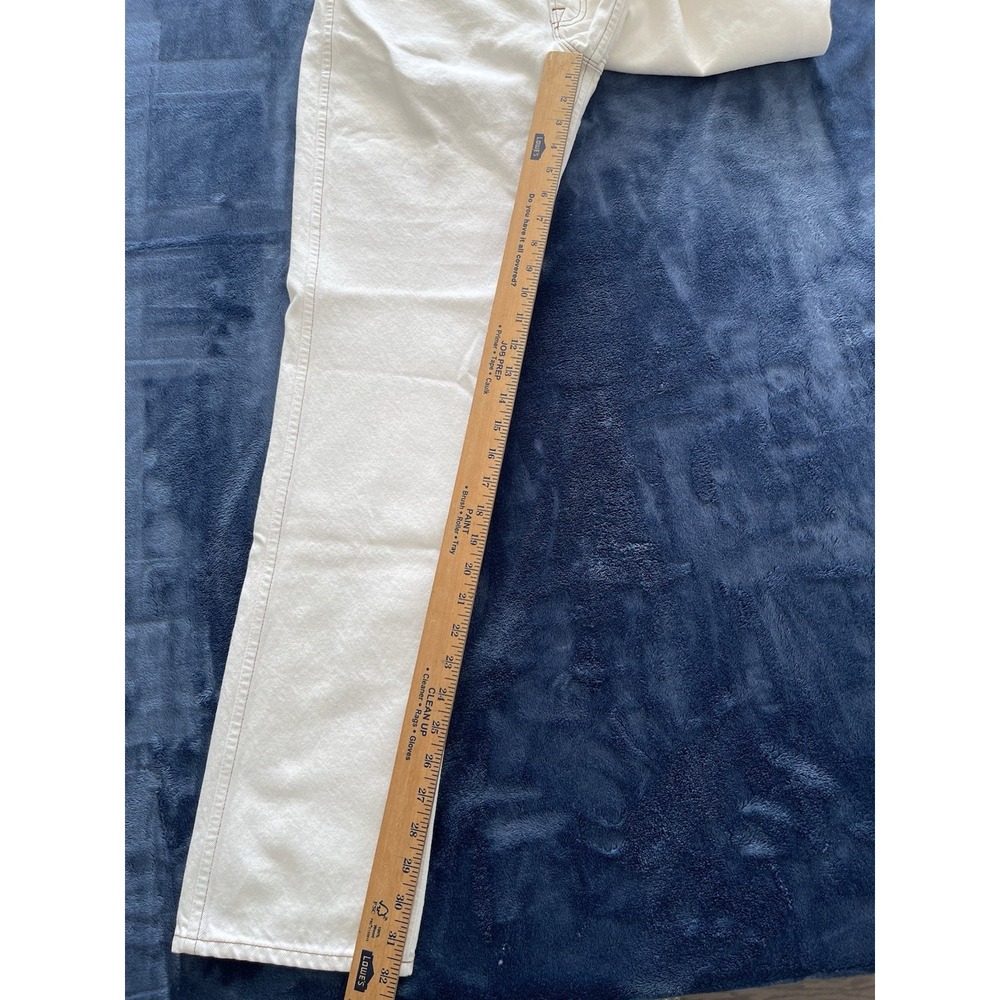 NWT Frame Jeans Ritz Paris White The True Straight Size 28 Made In Italy MSRP348 - Picture 3 of 14